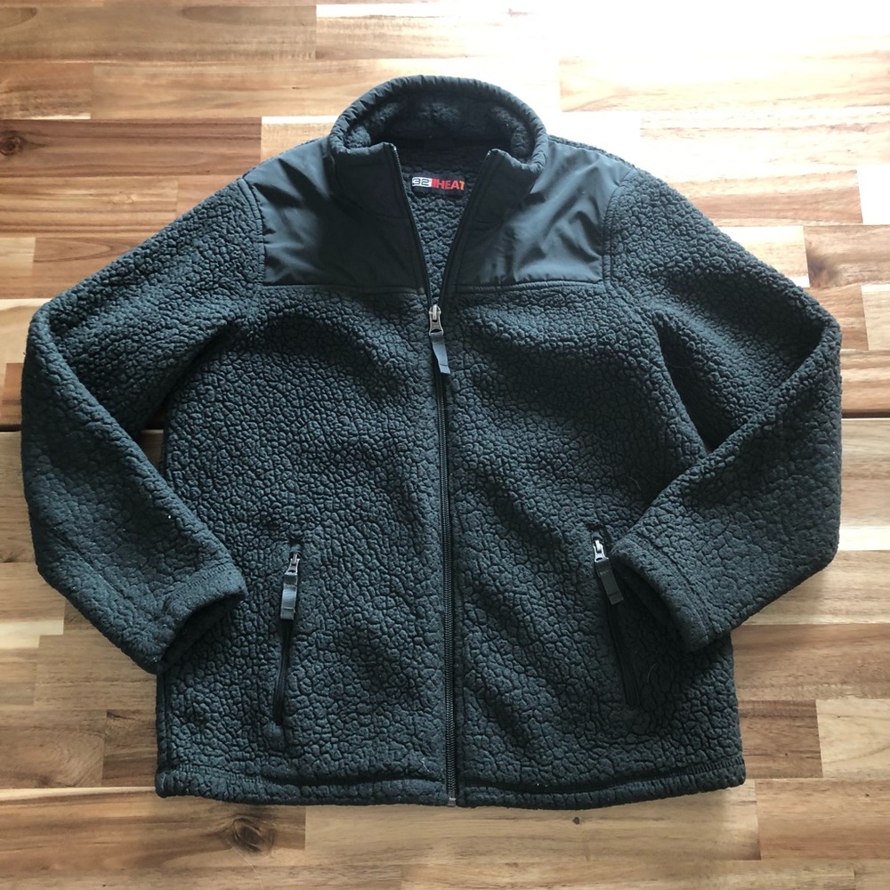 32‎ Degrees boys cozy charcoal gray jacket 10/12